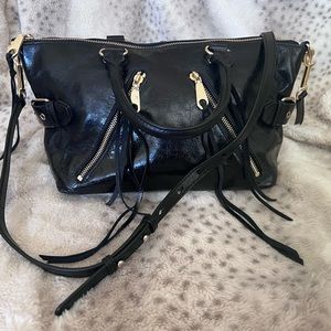 Rebecca Minkoff Moto Satchel in Black